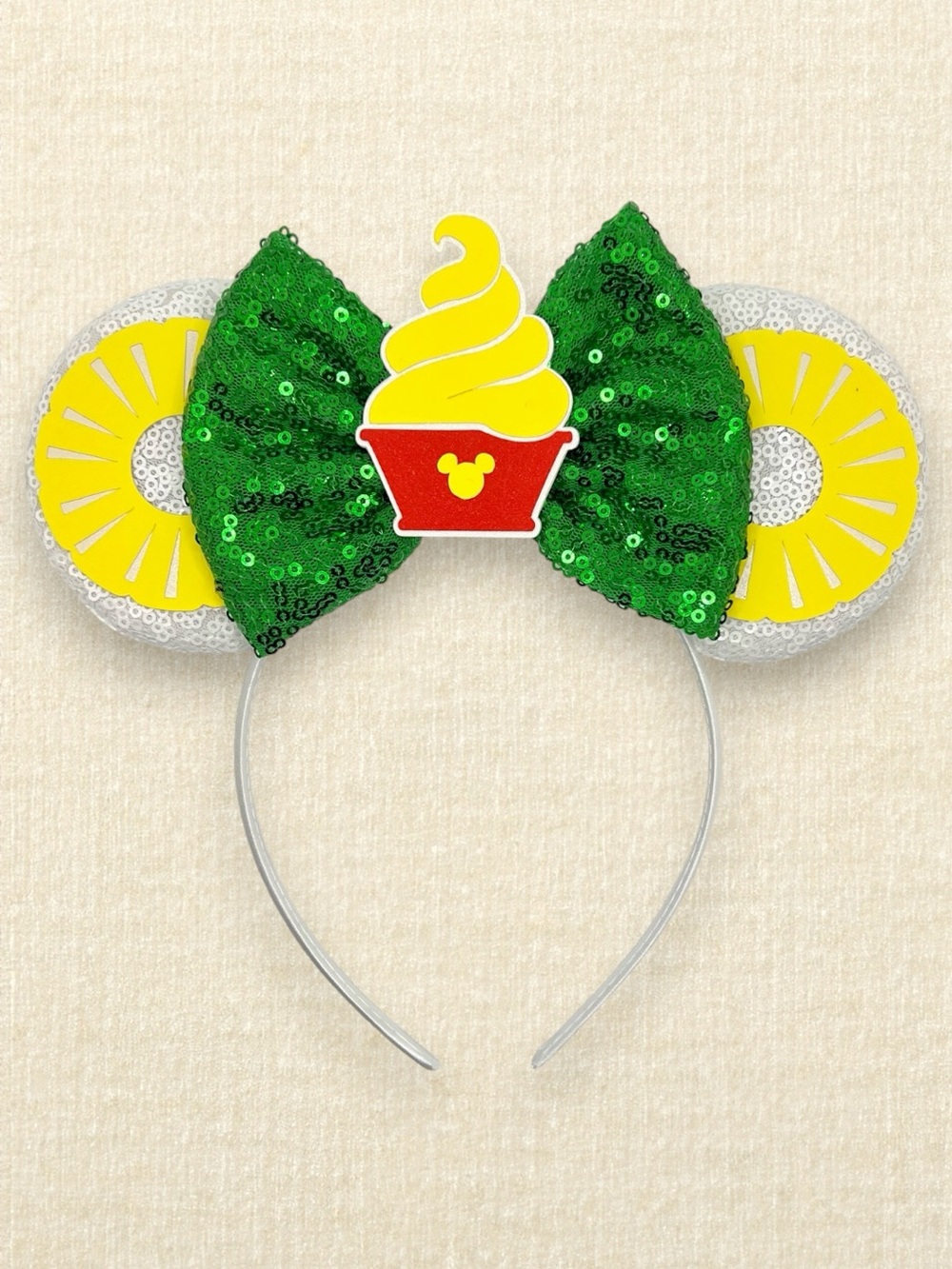 Dole Whip Minnie Ears | Disney World-Inspired Park Snacks Mouse Ears Headband